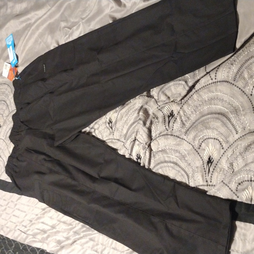 New Landau women's scrub pants two black pair size XXL - Picture 10 of 16